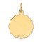 14K Yellow Gold Star of David Charm Pendant Jewelry 21mm x 16mm